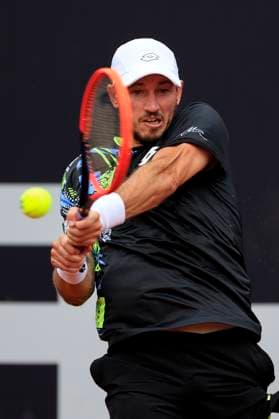 TENNIS - ATP, Tennis Herren Layjet Open BAD WALTERSDORF,AUSTRIA,19.SEP.23 - TENNIS - ATP Challenger Tour, Layjet Open. Image shows Dennis Novak (AUT).  GEPAxpictures xMarioxBuehner-Weinrauch