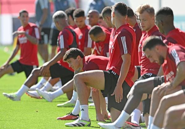 SOCCER - UEFA CL, Benfica vs RBS LISBON,PORTUGAL,19.SEP.23 - SOCCER - UEFA Champions League, group stage, SL Benfica vs Red Bull Salzburg, preview, training Benfica. Image shows Joao Neves (Benfica).  GEPAxpictures xZedxJameson