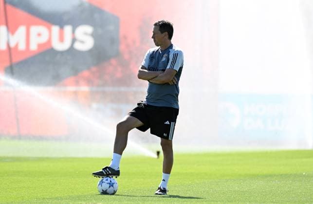SOCCER - UEFA CL, Benfica vs RBS LISBON,PORTUGAL,19.SEP.23 - SOCCER - UEFA Champions League, group stage, SL Benfica vs Red Bull Salzburg, preview, training Benfica. Image shows head coach Roger Schmidt (Benfica).  GEPAxpictures xZedxJameson