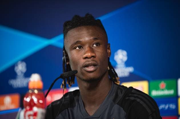 Champions League: Real Madrid press conference, PK, Pressekonferenz before the match against Union Berlin Eduardo Camavinga (Real Madrid) during the press conference the day before the football match of Champions League against Union Berlin at Ciudad Real Madrid on September 19, 2023 in Valdebebas (Madrid), Spain Valdebebas Ciudad Real Madrid Madrid Spain Copyright: xAlbertoxGardinx AGardin_ChampionsLeague_RealMadrid_press_062