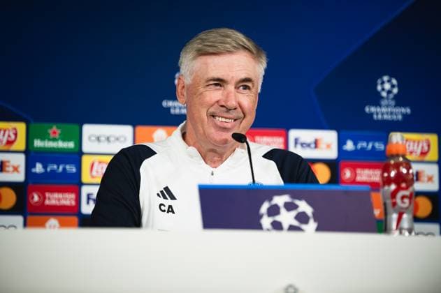 September 19, 2023, Valdebebas, Madrid, Spain: Carlo Ancelotti (Real Madrid) during the press conference, PK, Pressekonferenz the day before the football match of Champions League against Union Berlin at Ciudad Real Madrid on September 19, 2023 in Valdebebas (Madrid), Spain Valdebebas Spain - ZUMAg251 20230919_zsp_g251_011 Copyright: xAlbertoxGardinx