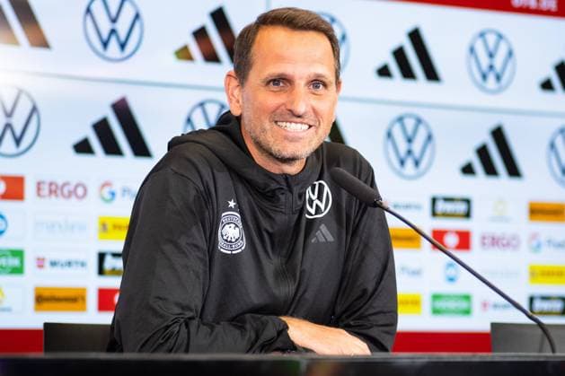 Joti Chatzialexiou (DFB, Sportlicher Leiter Nationalmanschaft), GER, Pressekonferenz Fussball Frauen Nationalmannschaft, DFB Campus, 19.03.2023 GER, Pressekonferenz Fussball Frauen Nationalmannschaft, 19.03.2023, Frankfurt am Main Copyright: xEibner-Pressefoto FlorianxWieganx EP_FWD