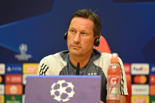 SOCCER - UEFA CL, Benfica vs RBS LISBON,PORTUGAL,19.SEP.23 - SOCCER - UEFA Champions League, group stage, SL Benfica vs Red Bull Salzburg, preview, press conference, PK, Pressekonferenz Benfica. Image shows head coach Roger Schmidt (Benfica).  GEPAxpictures xZedxJameson
