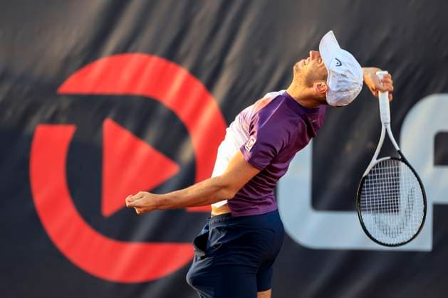 TENNIS - ATP, Tennis Herren Layjet Open BAD WALTERSDORF,AUSTRIA,19.SEP.23 - TENNIS - ATP Challenger Tour, Layjet Open. Image shows Filip Misolic (AUT).  GEPAxpictures xMarioxBuehner-Weinrauch