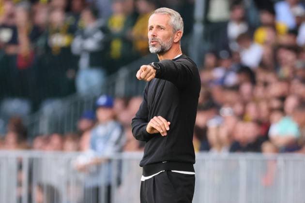 Bern - RB Leipzig Champions League Bern, 19.09.2023, Wankdorf Stadion, Fussball , UEFA Champions League, Gruppe G , 1. Spieltag, Young Boys Bern vs. RB Leipzig , Im Bild: Trainer Marco Rose (RB Leipzig) . , Foto nur zur redaktionellen Nutzung bestimmt! . , UEFA regulations prohibit any use of photographs as image sequences and or quasi-video ,
