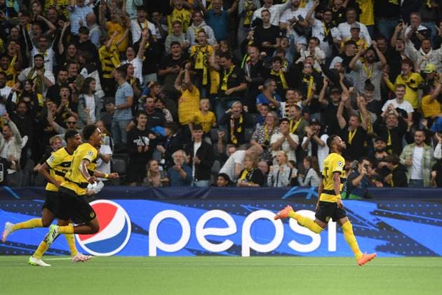 19.09.2023, Bern, Wankdorf, UEFA Champions League: Young Boys - Leipzig, 15 Meschack Elia (Young Boys) freut sich über seinen Treffer zum 1:1. Bern Wankdorf Bern Switzerland Copyright: xJustPictures.ch ManuelxWinterbergerx jp-de-MaWi-19.09.23_MWI_7241
