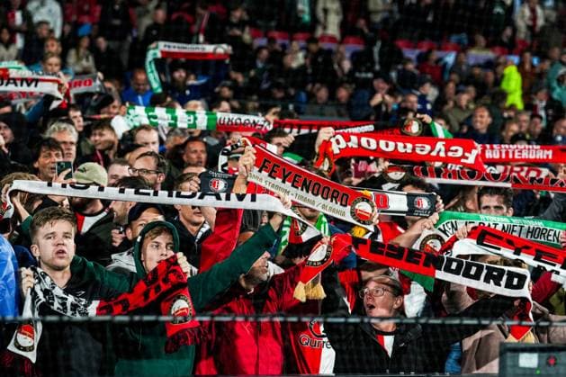 UEFA Champions League: Feyenoord v Celtic Rotterdam - Fans of Feyenoord during the 1st leg of the UEFA Champions League between Feyenoord v Celtic at Stadion Feijenoord De Kuip on 19 September 2023 in Rotterdam, The Netherlands. Copyright: xTomxBodex