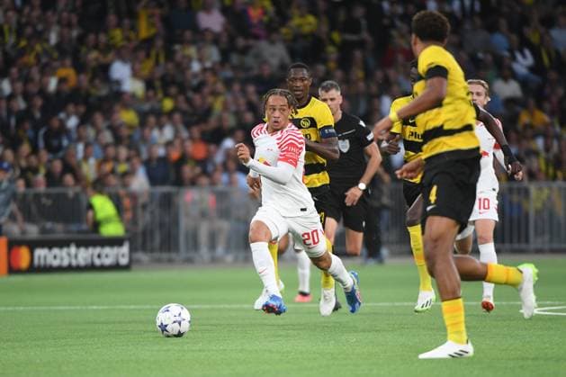 19.09.2023, Bern, Wankdorf, UEFA Champions League: Young Boys - Leipzig, 20 Xavi Simons (Leipzig). Bern Wankdorf Bern Switzerland Copyright: xJustPictures.ch ManuelxWinterbergerx jp-de-MaWi-19.09.23_MWI_7254