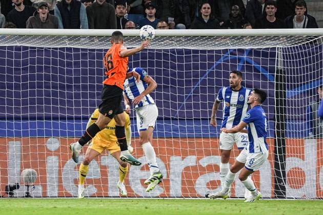 Tor zum 1:1 Kevin Kelsy (Schachtar Donezk, 18) GER, Schachtar Donezk vs. FC Porto, Fussball, Champions League, Gruppe H, Spieltag 1, Saison 2023 2024, 19.09.2023 GER, Schachtar Donezk vs. FC Porto, Fussball, Champions League, Gruppe H, Spieltag 1, Saison 2023 2024, 19.09.2023 Hamburg Copyright: xEibner-Pressefoto MarcelxvonxFehrnx EP_MFN