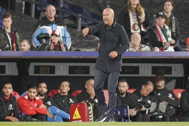 ROTTERDAM, 19Ã09-2023, Stadium Feijenoord De Kuip , Champions League , season 2023 2024, Feyenoord - Celtic , Feyenoord coach Arne Slot Feyenoord - Celtic  x22411378x Copyright: