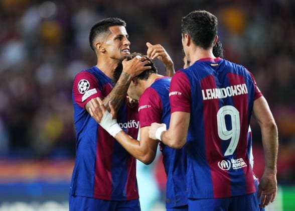 Editorial use only FC Barcelona, Barca v Royal Antwerp FC, UEFA Champions League match, Group H, date 1. Football, Lluis Companys Stadium, Barcelona, Spain - 196 Sept 2023 Editorial use only  Copyright: xBaguxBlanco Shutterstockx 14109927q