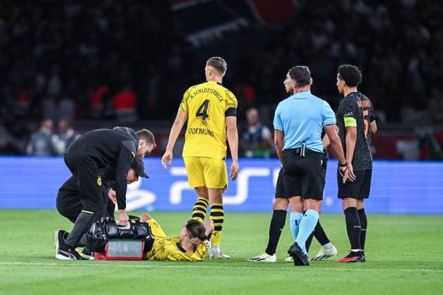 19.09.2023, Fussball, Saison 2023 2024, UCL, UEFA Champions League, Gruppenphase, 1. Spieltag, Paris St. Germain - Borussia Dortmund, Marcel Sabitzer (Borussia Dortmund), Paris Parc de Princes Frankreich xRHR-FOTO DEx Copyright: TeresaxKröger RHR-FOTOx RHR-FOTO DE