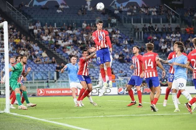 football match for the Champions League 2023 24 between Lazio vs Atletico Madrid 19 09 2023 Rome Olympic stadium football match valid for the Champions League 2023 24 between SS Lazio vs Atletico Madrid In the picture: Alvaro Morata (Atletico de Madrid) Rome Olympic Stadium Lazio Italy Copyright: xFABIOxSASSOxFABIOxSASSOx 2L8A0887