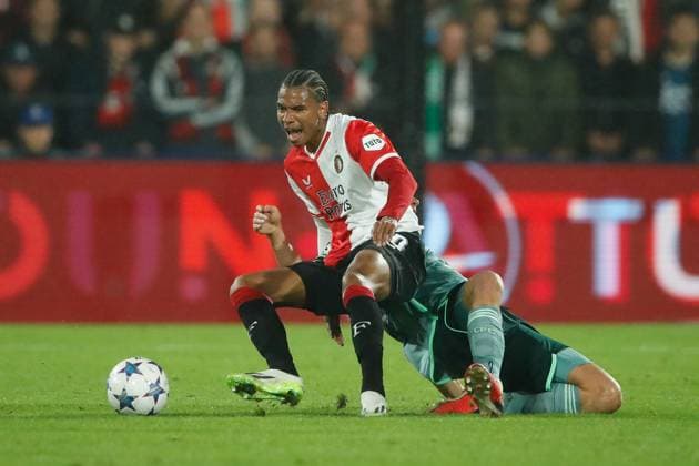 EDITORIAL USE ONLY No use with unauthorised audio, video, data, fixture lists, club league logos or live services. Online in-match use limited to 120 images, no video emulation. No use in betting, games or single club league player publications. Feyenoord v Celtic, UEFA Champions League, Group E, Football, De Kuip, Rotterdam, Netherlands - 19 Sep 2023 EDITORIAL USE ONLY No use with unauthorised audio, video, data, fixture lists, club league logos or live services. Online in-match use limited to 120 images, no video emulation. No use in betting, games or single club league player publications. Copyright: xBartxStoutjesdijk Shutterstockx 14106740x