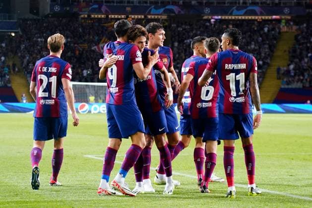Editorial use only FC Barcelona, Barca v Royal Antwerp FC, UEFA Champions League match, Group H, date 1. Football, Lluis Companys Stadium, Barcelona, Spain - 196 Sept 2023 Editorial use only  Copyright: xBaguxBlanco Shutterstockx 14109927w
