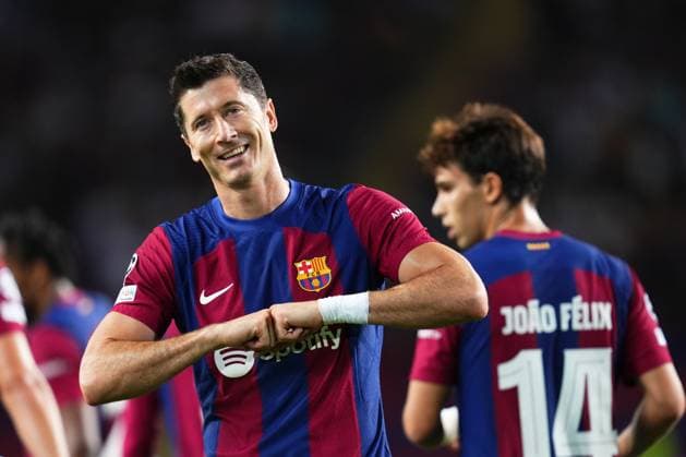 Editorial use only FC Barcelona, Barca v Royal Antwerp FC, UEFA Champions League match, Group H, date 1. Football, Lluis Companys Stadium, Barcelona, Spain - 196 Sept 2023 Editorial use only  Copyright: xBaguxBlanco Shutterstockx 14109927ae