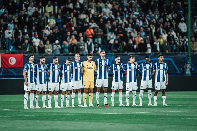 Fußball Herren Saison 2023 2024 Champions League Gruppe H 1. Spieltag Shakhtar Donetsk (UKR) vs. FC Porto (PRT) 19.09.2023 Das Team vom FC Porto vor dem Spiel Hamburg Volksparkstadion Hamburg Deutschland