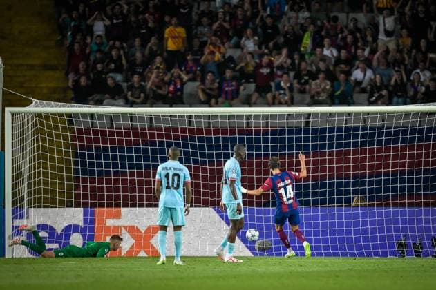Joao Felix FC Barcelona, Barca during a UEFA Champions League first match between FC Barcelona and Royal Antwerp at Estadi Olimpic Lluis Companys, in Barcelona, ,Spain on September 19, 2023. (Photo Felipe Mondino) Copyright: x@FELIPExMONDINOx