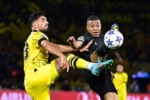 Emre Can ( 23 - Borussia Dortmund ) - Kylian Mbappe ( 7 - PSG ) - FOOTBALL : Paris Saint Germain vs Borussia Dortmund - Ligue des Champions - 19 09 2023 FedericoPestellini Panoramic 
