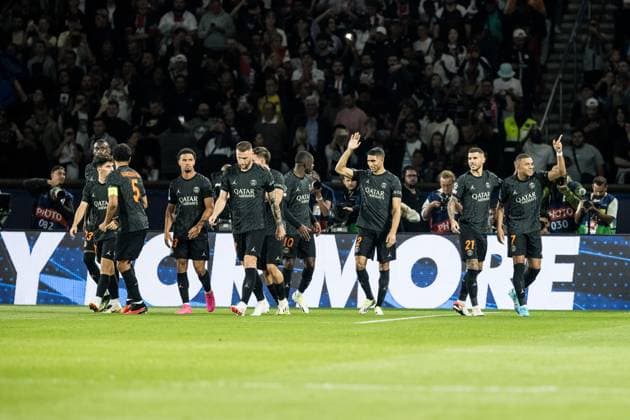 UEFA Champions League: FC Paris Saint-Germain - Borussia Dortmund; 19.09.2023 Jubel zum 1:0 durch Kylian Mbappé (FC Paris Saint-Germain, 7) UEFA Champions League: FC Paris Saint-Germain - Borussia Dortmund, Paris, Parc des Princes am 19.09.2023 Copyright: xBEAUTIFULxSPORTS Wunderlx