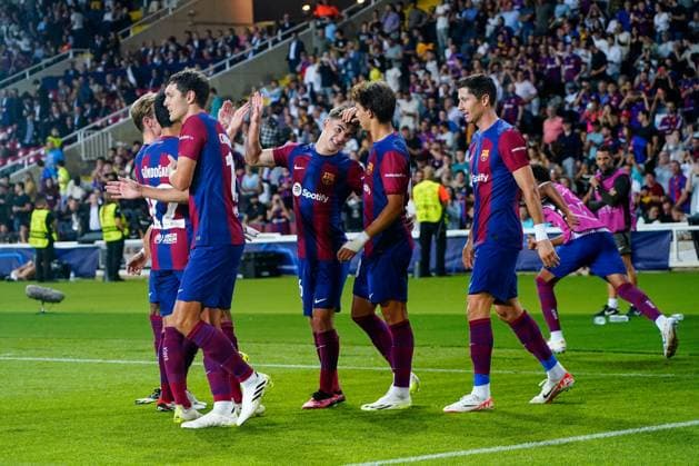 Editorial use only FC Barcelona, Barca v Royal Antwerp FC, UEFA Champions League match, Group H, date 1. Football, Lluis Companys Stadium, Barcelona, Spain - 19 Sept 2023 Editorial use only  Copyright: xBaguxBlanco Shutterstockx 14110000k
