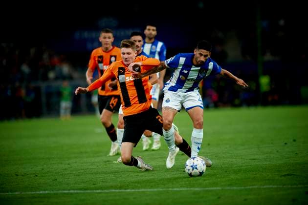 HAMBURG, GERMANY - 19 September, 2023: The football match of UEFA Champions League FC Shakhtar Donetsk vs FC Poro at VolksPark Stadion  Copyright: xVITALIIxKLIUIEVx