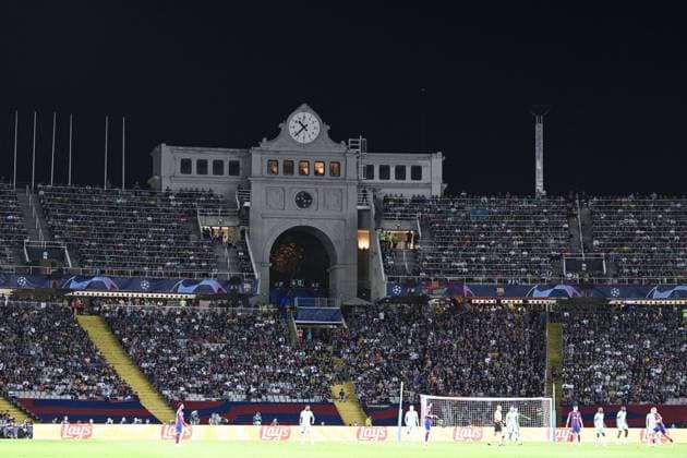 Illustration picture taken during a soccer game between Spanish FC Barcelona, Barca and Belgian Royal Antwerp FC, on Tuesday 19 September 2023 in Barcelona, Spain, on day 1 of the Champions League group stage, in group H. TOM GOYVAERTS TomxGoyvaerts  x74457817x