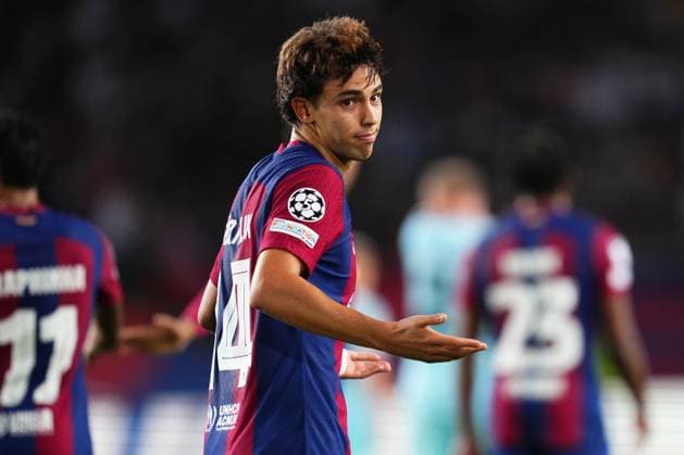 ESP: FC Barcelona, Barca Royal Antwerp FC. UEFA Champions League match, Group H, date 1 Joao Felix of FC Barcelona celebrates his second goal (5-0) during the UEFA Champions League match, Group H, between FC Barcelona and Royal Antwerp FC played at Lluis Companys Stadium on September 19, 2023 in Barcelona, Spain. kpng Copyright: xBaguxBlancox xPRESSINPHOTOx PS_230919_052