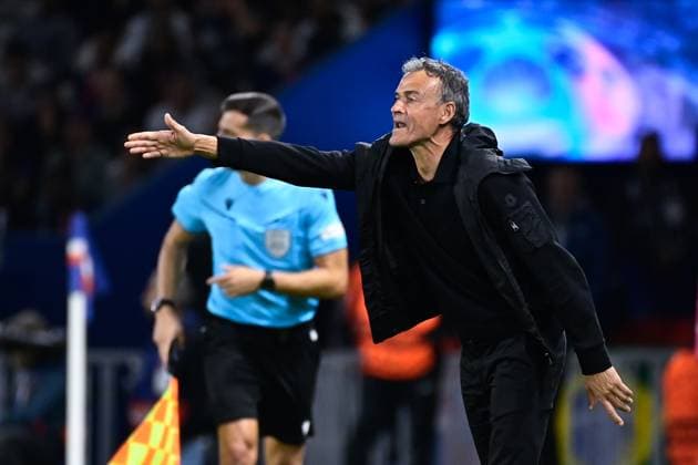 Luis Enrique ( entraineur PSG ) - FOOTBALL : Paris Saint Germain vs Borussia Dortmund - Ligue des Champions - 19 09 2023 FedericoPestellini Panoramic 