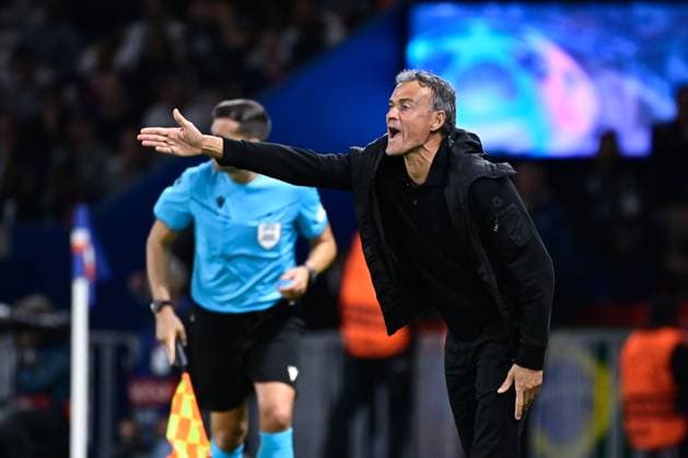 Luis Enrique ( entraineur PSG ) - FOOTBALL : Paris Saint Germain vs Borussia Dortmund - Ligue des Champions - 19 09 2023 FedericoPestellini Panoramic 