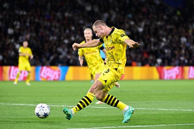 Julian Ryerson ( 26 - Borussia Dortmund ) - FOOTBALL : Paris Saint Germain vs Borussia Dortmund - Ligue des Champions - 19 09 2023 FedericoPestellini Panoramic 