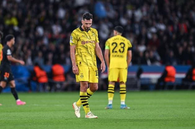 19.09.2023, Fussball, Champions League, 1. Spieltag, Saison 2023 2024, Paris St. Germain - Borussia Dortmund, Mats Hummels (Borussia Dortmund) xRHR-FOTO TKx Copyright: RHR-FOTOx RHR-FOTO TK