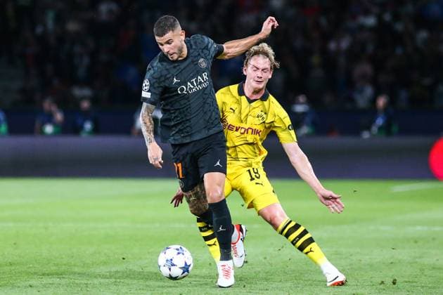 Paris Saint-Germain v Borussia Dortmund: Group F - UEFA Champions League 2023 24 of Paris St Germain During the UEFA Champions League match between Paris St Germain and Borussia Dortmund, in Paris, France, on September 19, 2023. Paris France  Copyright: xIbrahimxEzzatx originalFilename:ezzat-parisstg230919_np1tJ.jpg