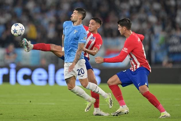 Foto Alfredo Falcone LaPresse 19 Settembre 2023 - Roma, Italia - calcio - Lazio vs Atletico Madrid - Champions League 20223 2024 - Fase a gironi Gruppo E - Stadio Olimpico. Nella foto: Mattia Zaccagni (SS Lazio) Foto Alfredo Falcone LaPresse SEPTEMBER 19, 2023 Rome, Italy - sport, soccer - Lazio vs Club Atl& xe9;tico de Madrid - Champions League 20223 2024 - Group Stage Group E - Olimpic Stadium. In the pic: Mattia Zaccagni (SS Lazio)  Copyright: xAlfredoxFalcone LaPressex