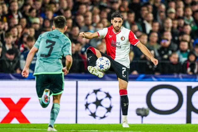 UEFA Champions League: Feyenoord v Celtic Rotterdam - Alireza Jahanbakhsh of Feyenoord during the 1st leg of the UEFA Champions League between Feyenoord v Celtic at Stadion Feijenoord De Kuip on 19 September 2023 in Rotterdam, The Netherlands. Copyright: xTomxBodex