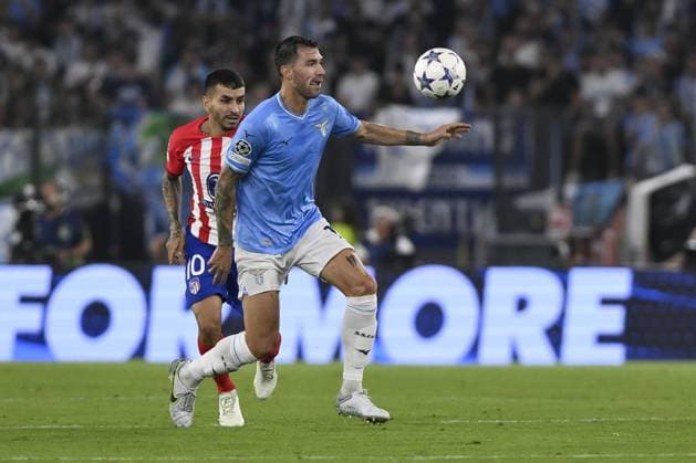 Alessio Romagnoli of S.S. Lazio during the 1st day of the UEFA Champions League Group E between S.S. Lazio - Club Atletico De Madrid on September 19, 2023 at the Olympic Stadium in Rome, Italy.  Copyright: xDomenicoxCippitelli IPAxSportx x xx IPA_40421522 IPA_IPA40421522