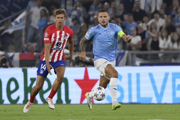 UEFA Champions League football match - SS Lazio vs Club Atletico De Madrid Ciro Immobile of S.S. Lazio during the 1st day of the UEFA Champions League Group E between S.S. Lazio - Club Atletico De Madrid on September 19, 2023 at the Olympic Stadium in Rome, Italy. Rome Italy  Copyright: xIPAxSport ABACAx BRIPASport20230920_086 IPAxSport ABACAx BRIPASport20230920_086