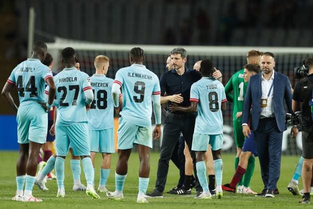 Mark van Bommel (Antwerp), SEPTEMBER 19, 2023 - Football Soccer : UEFA Champions League Group stage Group H match between FC Barcelona, Barca 5-0 Royal Antwerp FC at the Estadi Olimpic Lluis Companys in Barcelona, Spain. Noxthirdxpartyxsales  (229813404)
