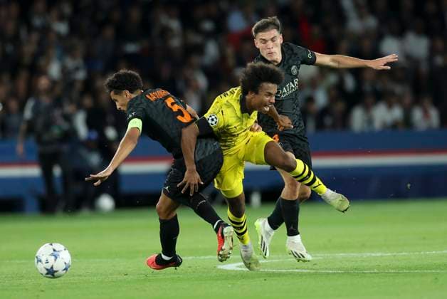 Paris Saint-Germain v Borussia Dortmund: Group F - UEFA Champions League 2023 24 Sebastien Muylaert MAXPPP - Paris 19 09 2023 Karim Adeyemi of Borussia Dortmund during the UEFA Champions League match between Paris Saint-Germain and Borussia Dortmund at Parc des Princes in Paris, France. 19.09.2023 Paris France  Copyright: xMAXPPPxSébastienxMuylaertx LTG202309202617 LTG202309202617