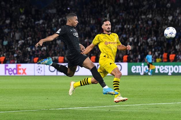 Champions League - PSG v Borussia Dortmund Kylian Mbappe during the UEFA Champions League 1st round Group F football match between Paris Saint-Germain (PSG) and Borussia Dortmund (BVB) at the Parc des Princes stadium in Paris, France on September 19, 2023. Photo by Lionel UrmanABACAPRESS.COM Paris France  Copyright: xUrmanxLionel ABACAx 868345_019 UrmanxLionel ABACAx 868345_019