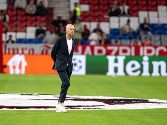 Erik ten Hag Manchester United, ManU Head-Coach), GER, FC Bayern Muenchen (FCB) vs. Manchester United (MUN), Fussball, Champions League, Gruppenphase, Spielzeit 2023 2024, 20.09.2023, DFB DFL regulations prohibit any use of photographs as image sequences and or quasi-video., GER, FC Bayern Muenchen (FCB) vs. Manchester United (MUN), Fussball, Champions League, Gruppenphase, Spielzeit 2023 2024, 20.09.2023 Muenchen Copyright: xEibner-Pressefoto SaschaxWaltherx EP_EER