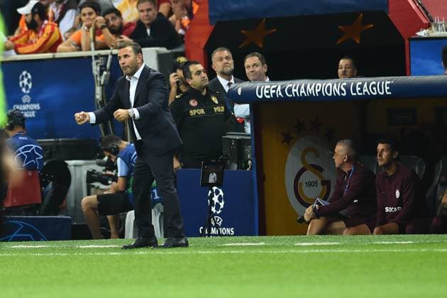 Coach Okan Buruk of Galatasaray during the UEFA Champions League match between Galatasaray and F.C. Copenhagen at Ali Sami Yen Sports Complex Rams Park Arena on September 20, 2023 in Istanbul, Turkey. Istanbul Turkey Copyright: xSeskimPhotox Gsaray-Copenhagen-20923 (78)