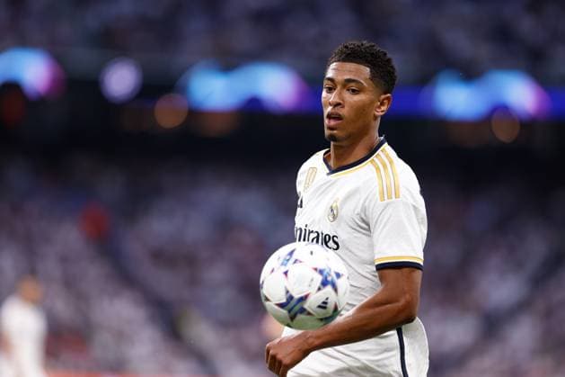 September 20, 2023, MADRID, MADRID, SPAIN: Jude Bellingham of Real Madrid in action during the UEFA Champions League, Group C, football match played between Real Madrid and Union Berlin at Santiago Bernabeu stadium on September 20, 2023, in Madrid, Spain. MADRID SPAIN - ZUMAa181 20230920_zaa_a181_090 Copyright: xOscarxJ.xBarrosox