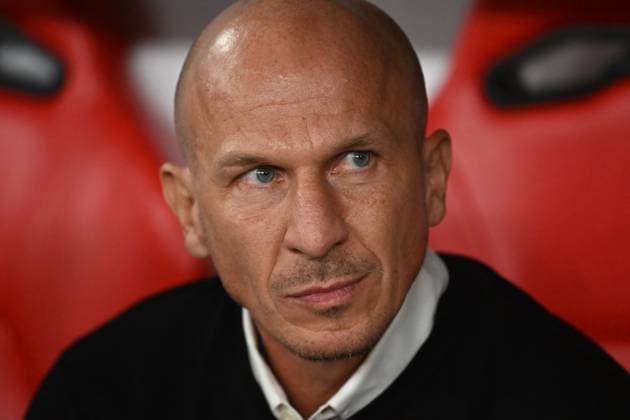 SOCCER - UEFA CL, Benfica vs RBS LISBON,PORTUGAL,20.SEP.23 - SOCCER - UEFA Champions League, group stage, SL Benfica vs Red Bull Salzburg. Image shows head coach Gerhard Struber (RBS).  GEPAxpictures xZedxJameson