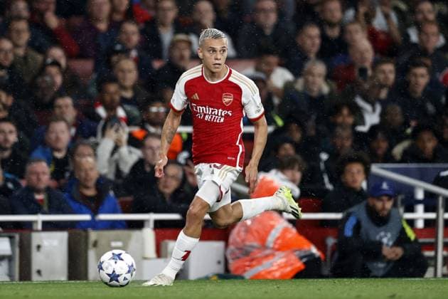 LONDON - Leandro Trossard of Arsenal FC during the UEFA Champions League match between Arsenal FC and PSV Eindhoven at the Emirates Stadium on September 20, 2023 in London, United Kingdom. ANP MAURICE VAN STEEN Group B - UEFA Champions League 2023 2024 xVIxANPxSportx xxANPxIVx 478805836 originalFilename: 478805836.jpg