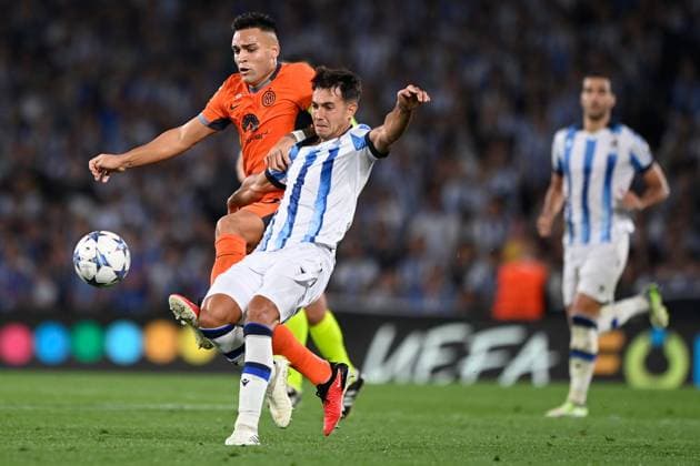 Editorial use only Real Sociedad v Inter Milan, UEFA Champions League match, Group D, date 1. Football, Reale Arena Stadium, San Sebastian, Spain - 20 Sept 2023 Editorial use only  Copyright: xShutterstockx 14113348aw