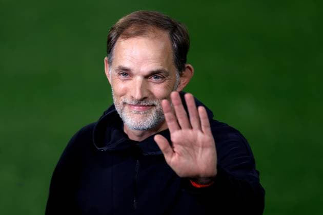 TUCHEL Thomas Trainer Team FC Bayern Muenchen vor dem Spiel mit REIF Marcel beim TV Interview UEFA Champions League Saiason 2023 - 2024 Spiel FC Bayern Muenchen - Manchester United, ManU am 20.09. 2023 in Muenchen DFL REGULATIONS PROHIBIT ANY USE OF PHOTOGRAPHS as IMAGE SEQUENCES and or QUASI-VIDEO Copyright: xLacixPerenyix