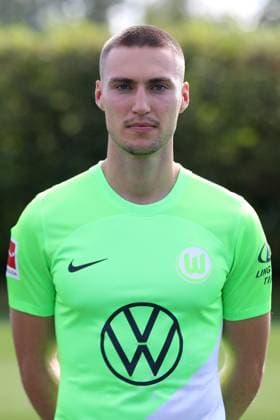 VfL Wolfsburg Wolfsburg, 20.09.2023, FUßBALL - VfL Wolfsburg, 1. Bundesliga, Saison 2023 24. Fototermin, Kilian Fischer (VfL Wolfsburg) Wolfsburg