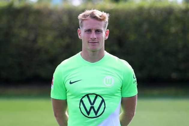 VfL Wolfsburg Wolfsburg, 20.09.2023, FUßBALL - VfL Wolfsburg, 1. Bundesliga, Saison 2023 24. Fototermin, Nicolas Cozza (VfL Wolfsburg) Wolfsburg