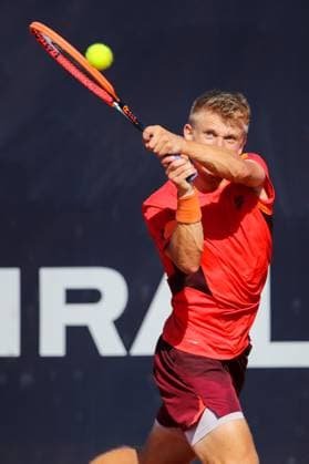 TENNIS - ATP, Tennis Herren Layjet Open BAD WALTERSDORF,AUSTRIA,21.SEP.23 - TENNIS - ATP Challenger Tour, Layjet Open. Image shows Marvin Moeller (GER).  GEPAxpictures xMaticxKlansek